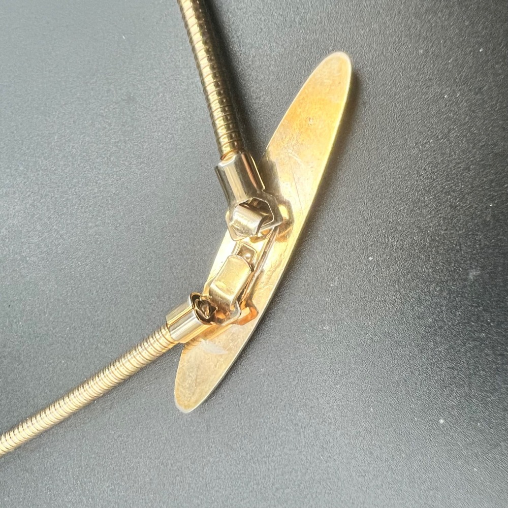Vintage Gold Snake Chain Stretch Belt S/M Gold EXC - Picture 3 of 5